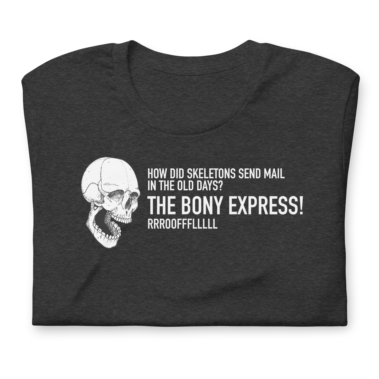 Unisex - Halloween Skeleton Dad Joke THE BONY EXPRESS! - Funny T-shirt
