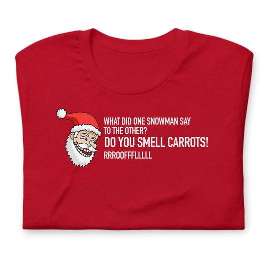 CHRISTMAS - Dad Joke Santa - Do You Smell Carrots? - Funny t-shirt