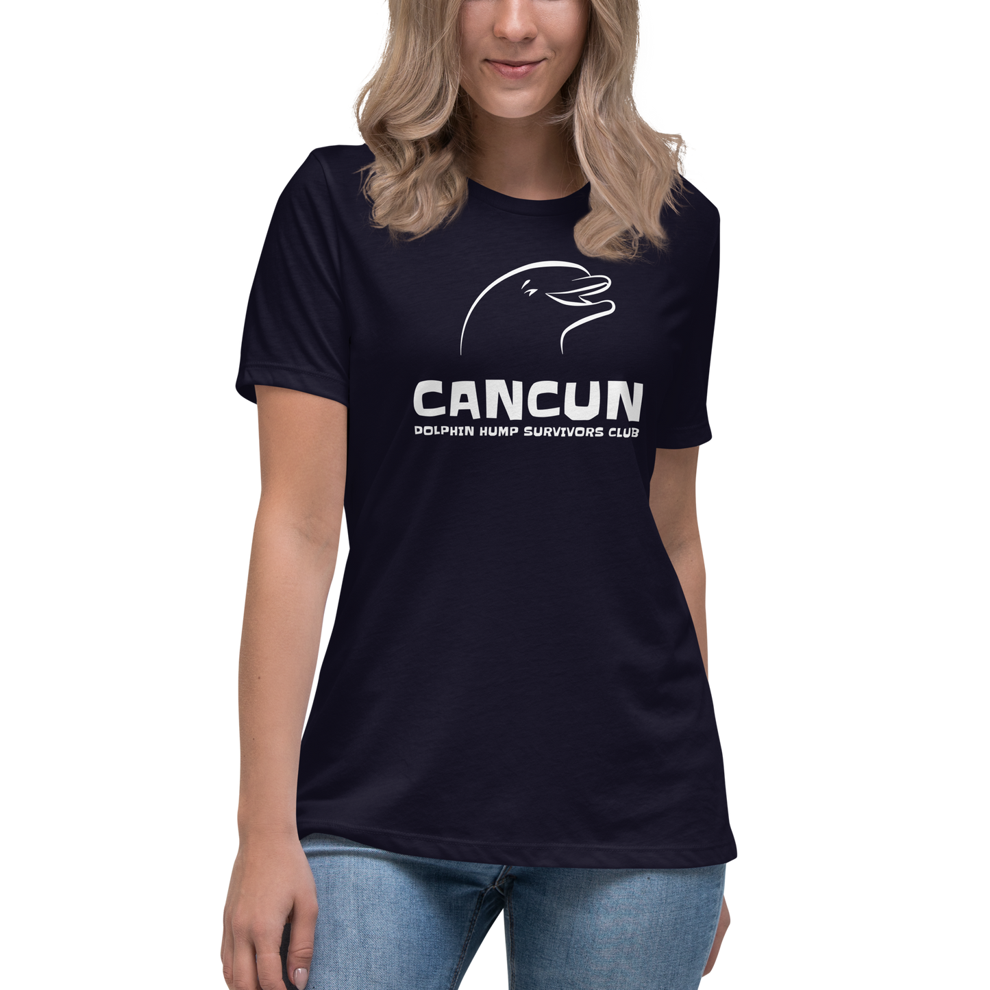 Women's - CANCUN - Dolphin H*mp Survivors Club - Funny T-Shirt