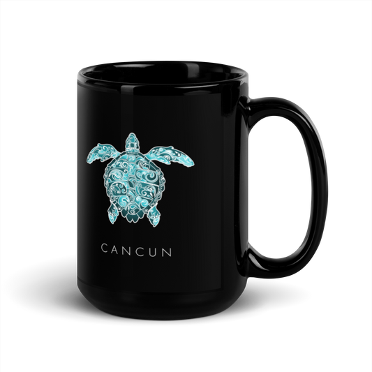 CANCUN - Art Flourish Sea Turtle Mug