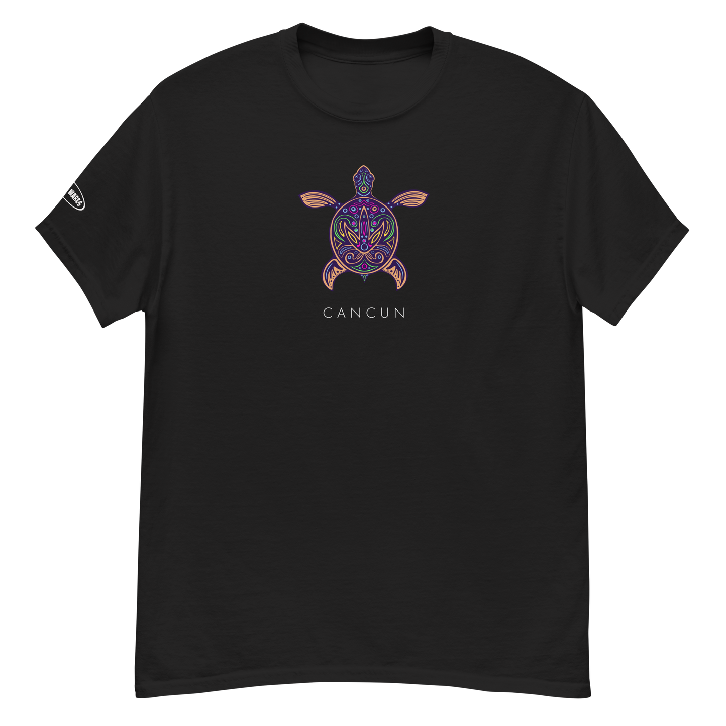Unisex - CANCUN - Tribal Vibrant Turtle T-Shirt