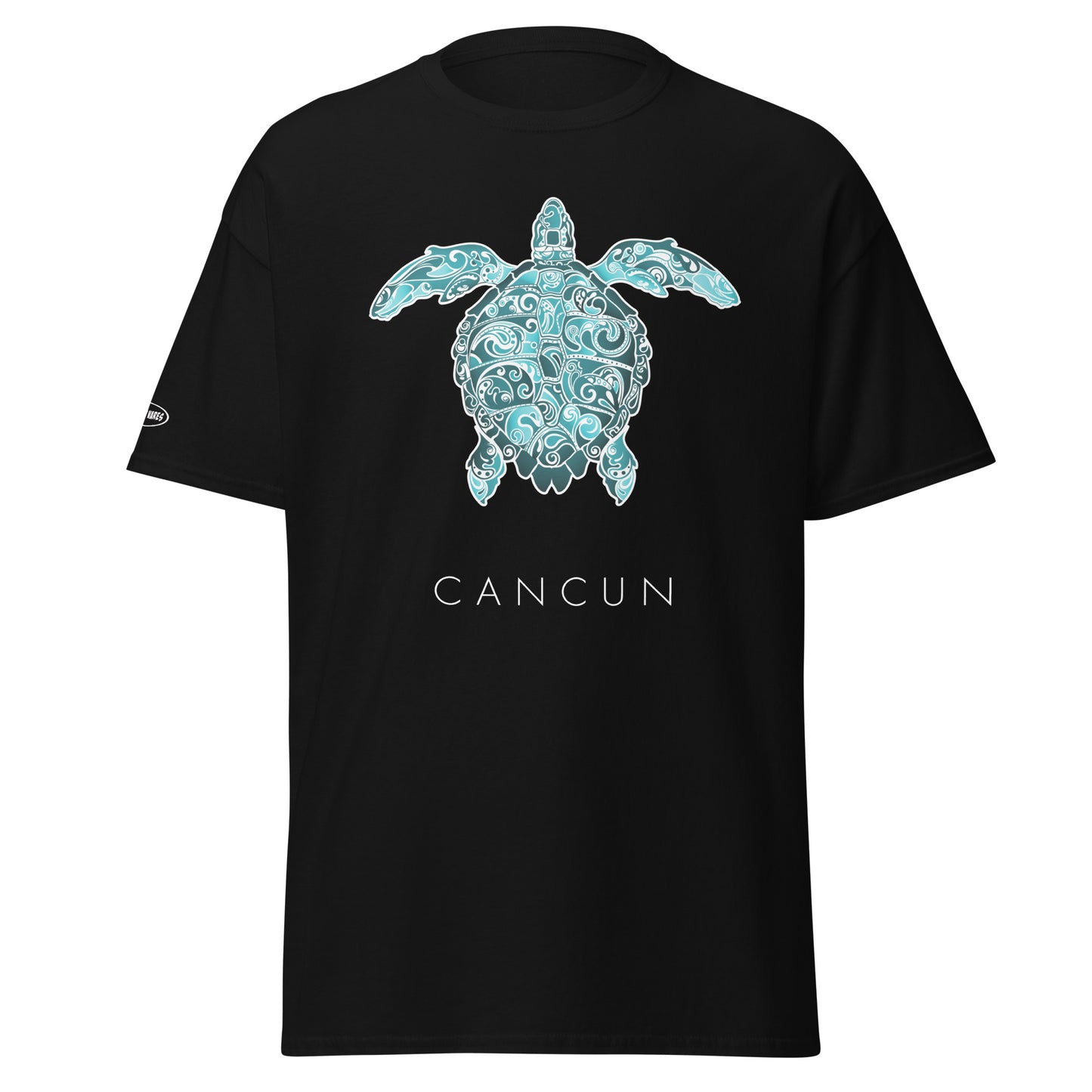 Unisex - CANCUN - Art Flourish Sea Turtle Fun T-Shirt