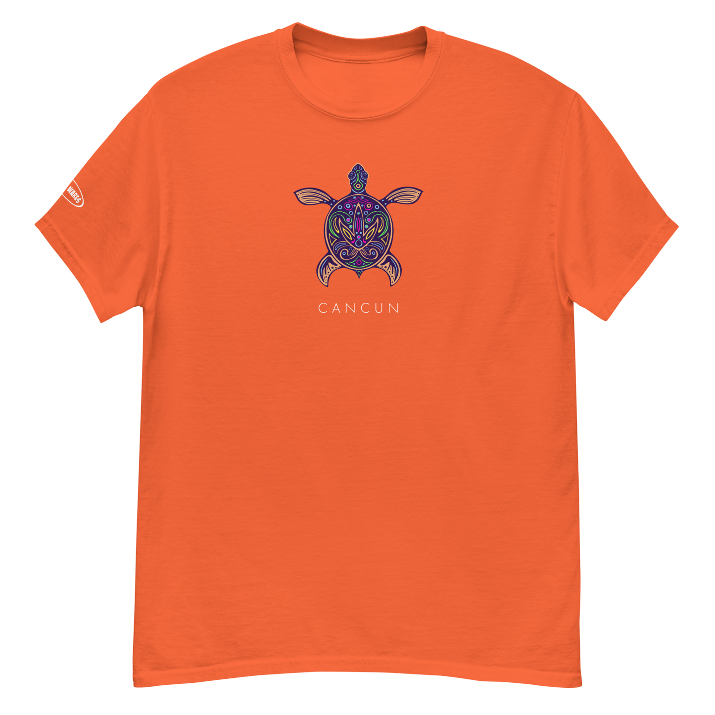 Unisex - CANCUN - Tribal Vibrant Turtle T-Shirt