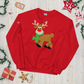 CHRISTMAS - Reindeer - Funny Sweatshirt