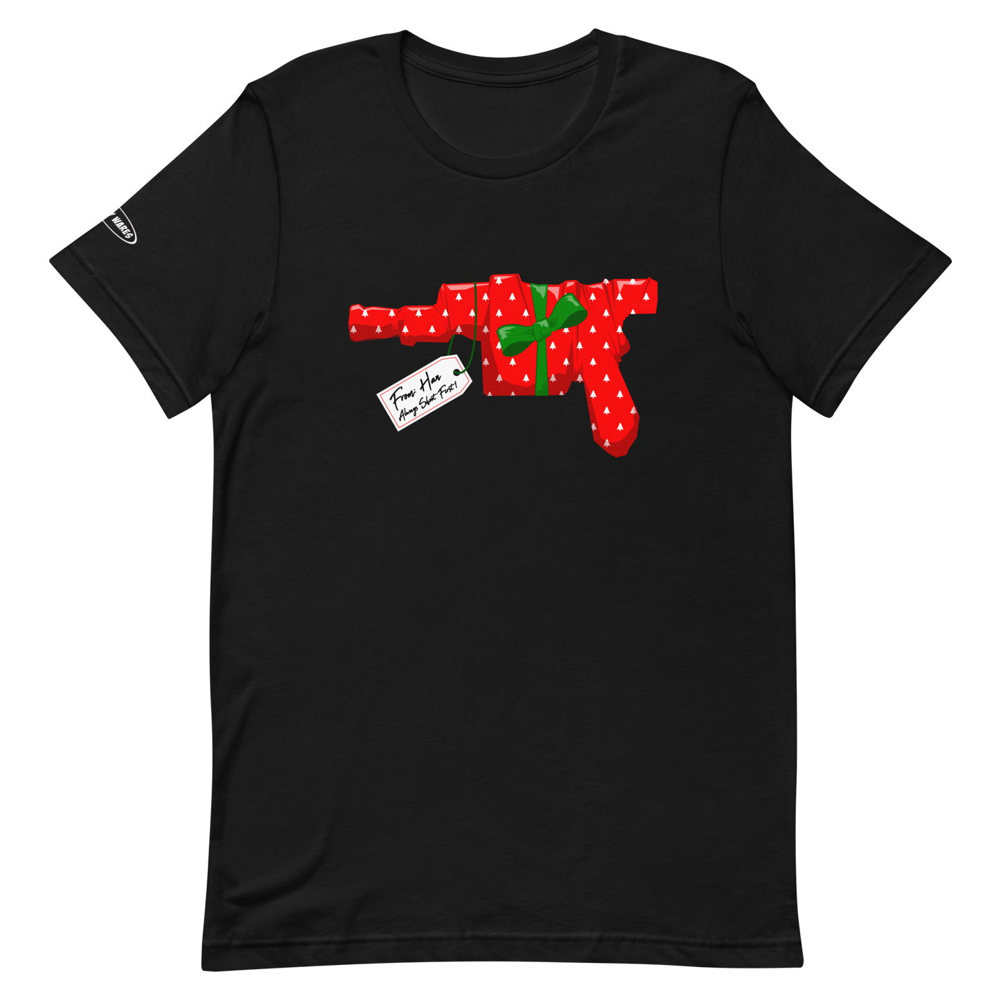 CHRISTMAS - STAR WARS - Han Blaster Present - Always Shoot First! - Funny t-shirt