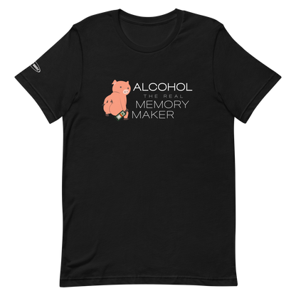 ALCOHOL - the Real Memory Maker Twerking Pig Jagermeister - Funny T-Shirt