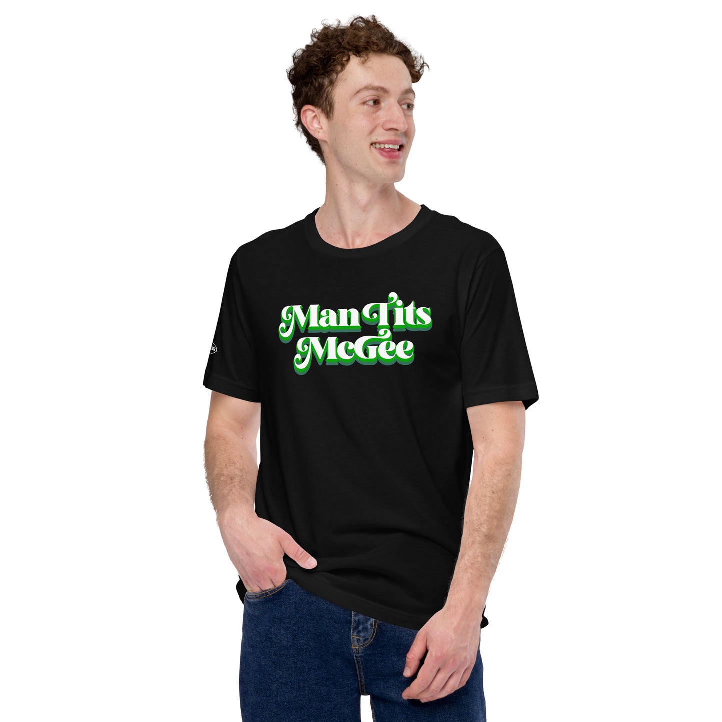 St. Patrick's Day - Man Tits McGee - Funny T-Shirt