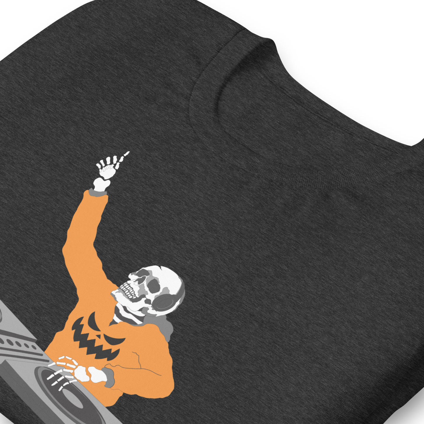 Unisex - Halloween DJ is a Skeleton - Funny T-shirt
