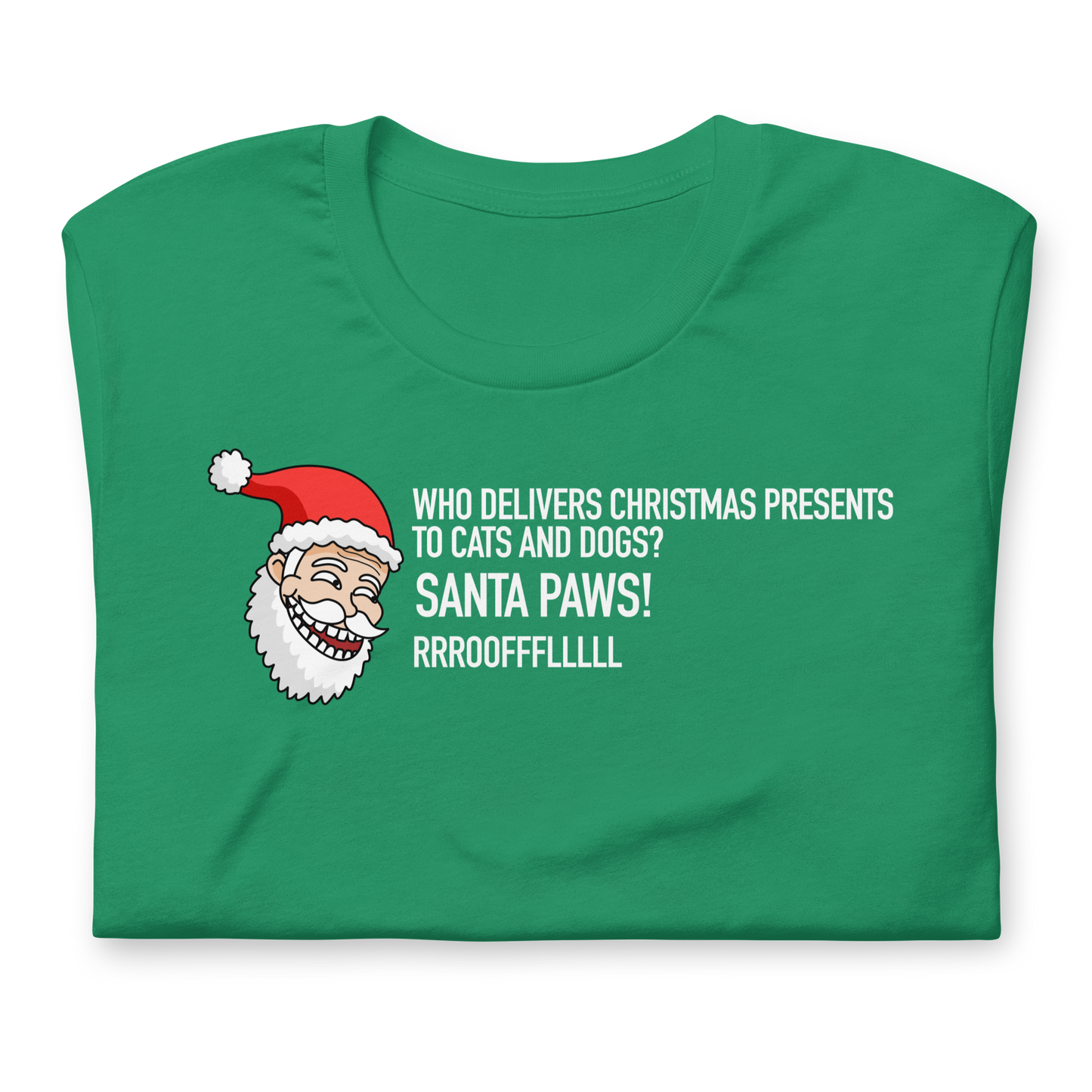 CHRISTMAS - Dad Joke Santa: Santa Paws! - Funny t-shirt