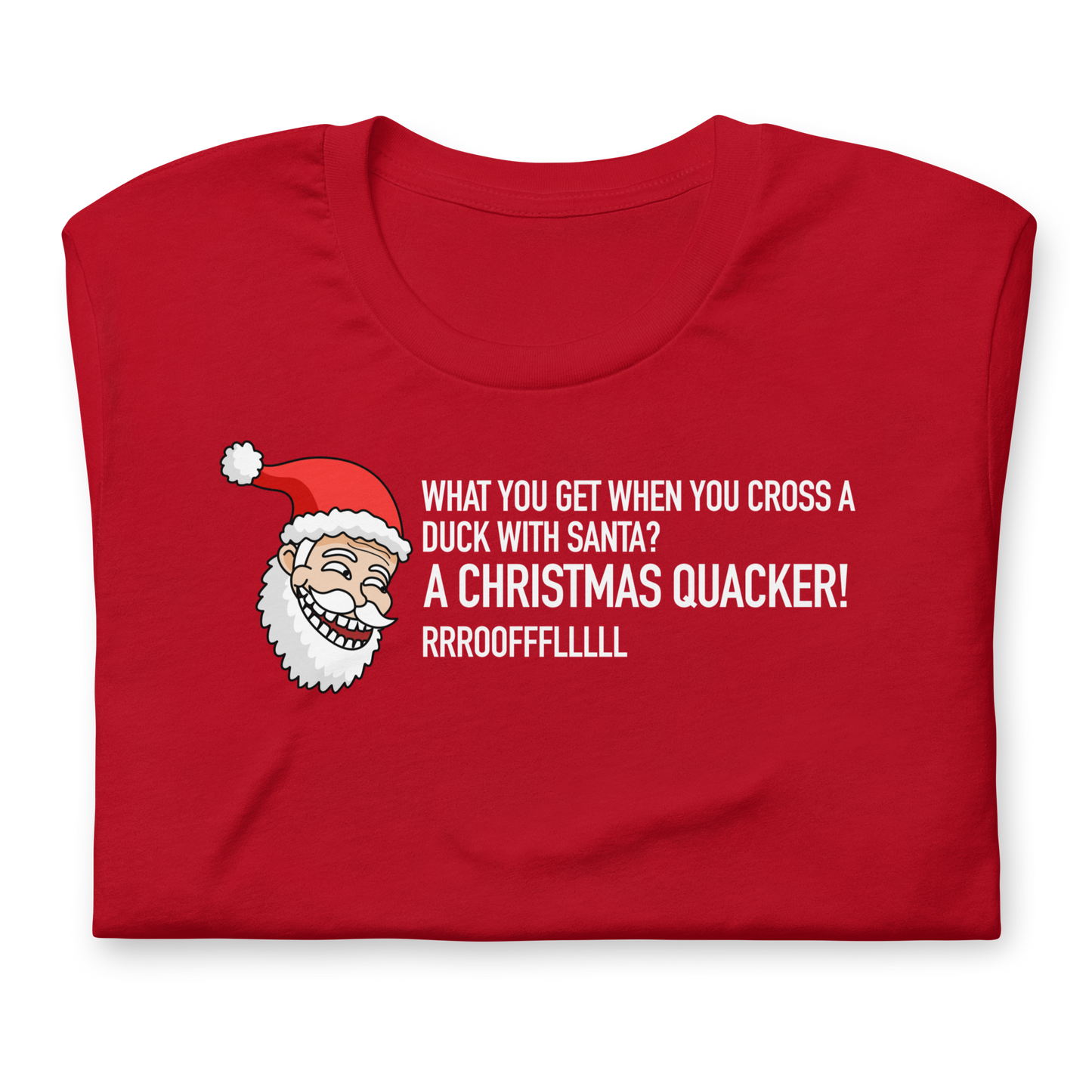 CHRISTMAS - Dad Joke Santa - A Christmas Quacker! - Funny t-shirt