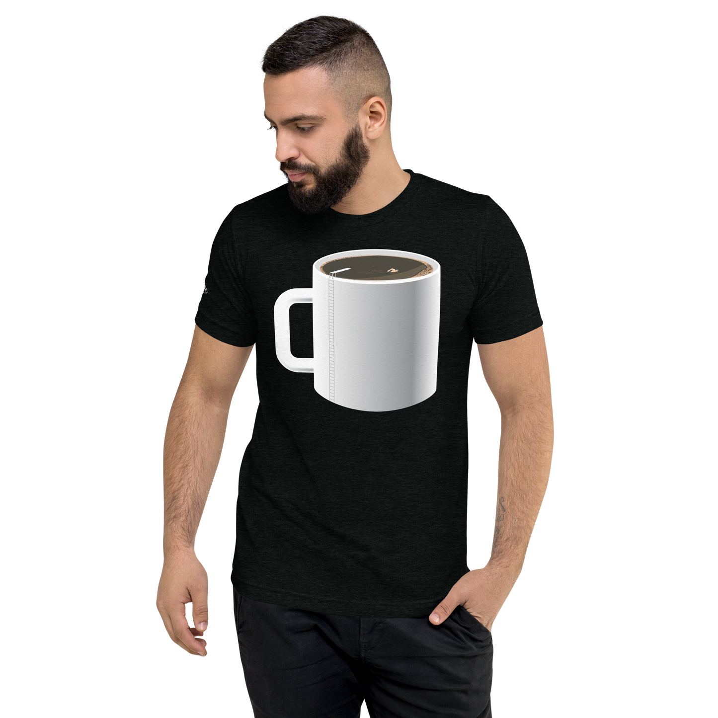 Coffee Cup Swimming Pool - Funny t-shirt