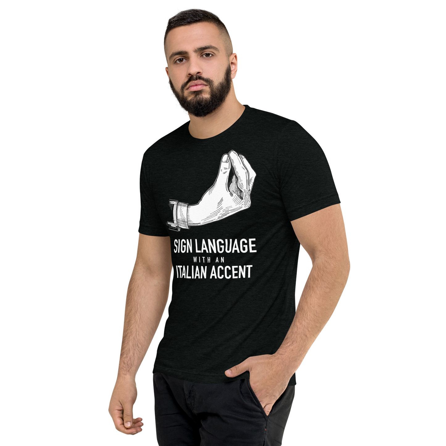 Sign Language with an Italian Accent - Funny T-Shirt