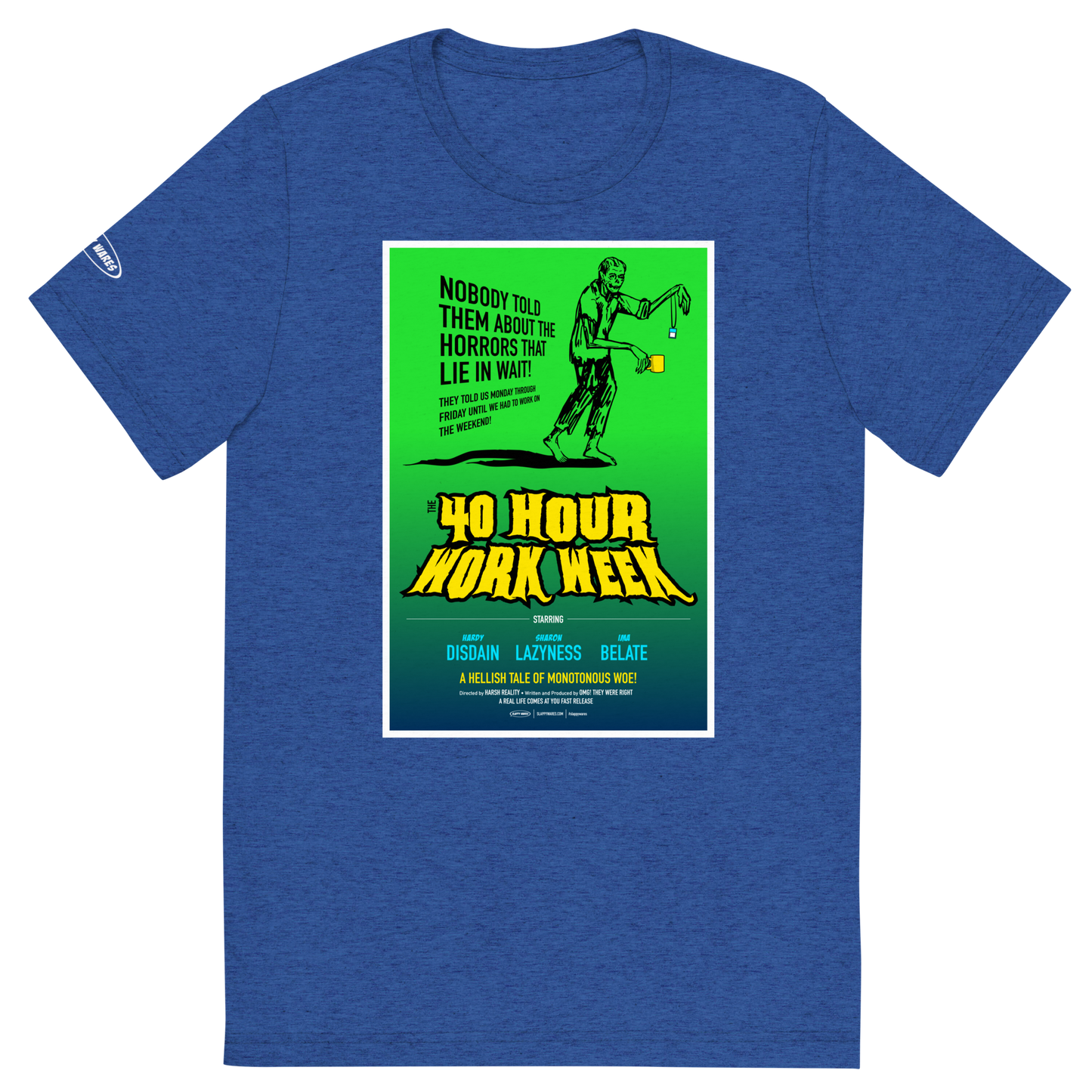Zombie 40 hour work week horror - Funny T-Shirt