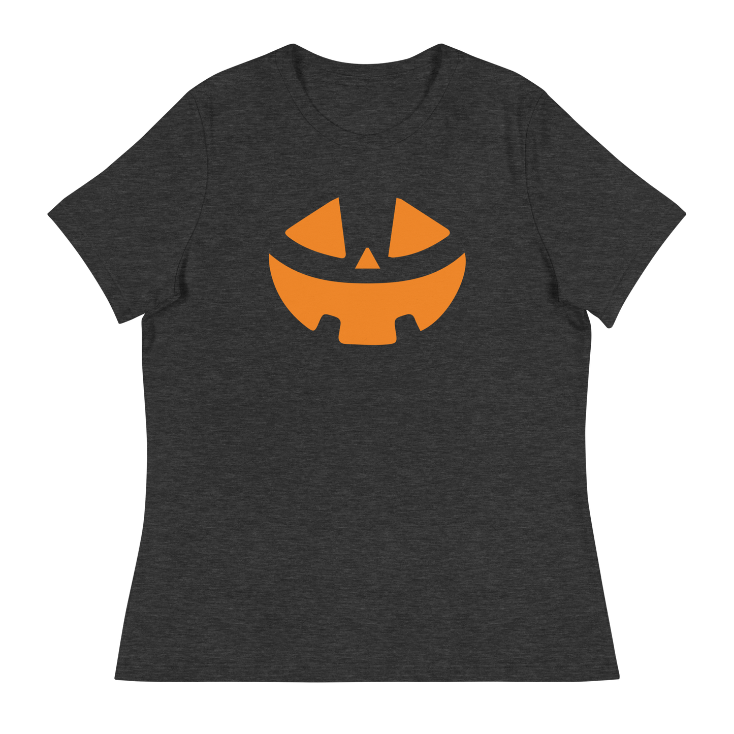 Women's - Halloween Pumpkin Face 2 - Fun T-Shirt
