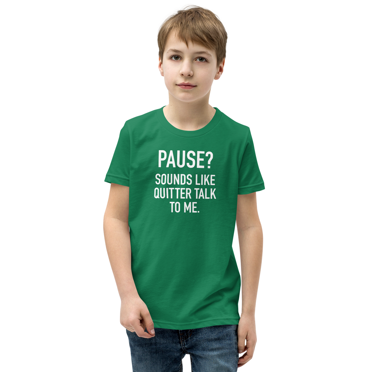 Youth - GAMER - Pause? Sounds like quitter talk to me - Funny T-Shirt